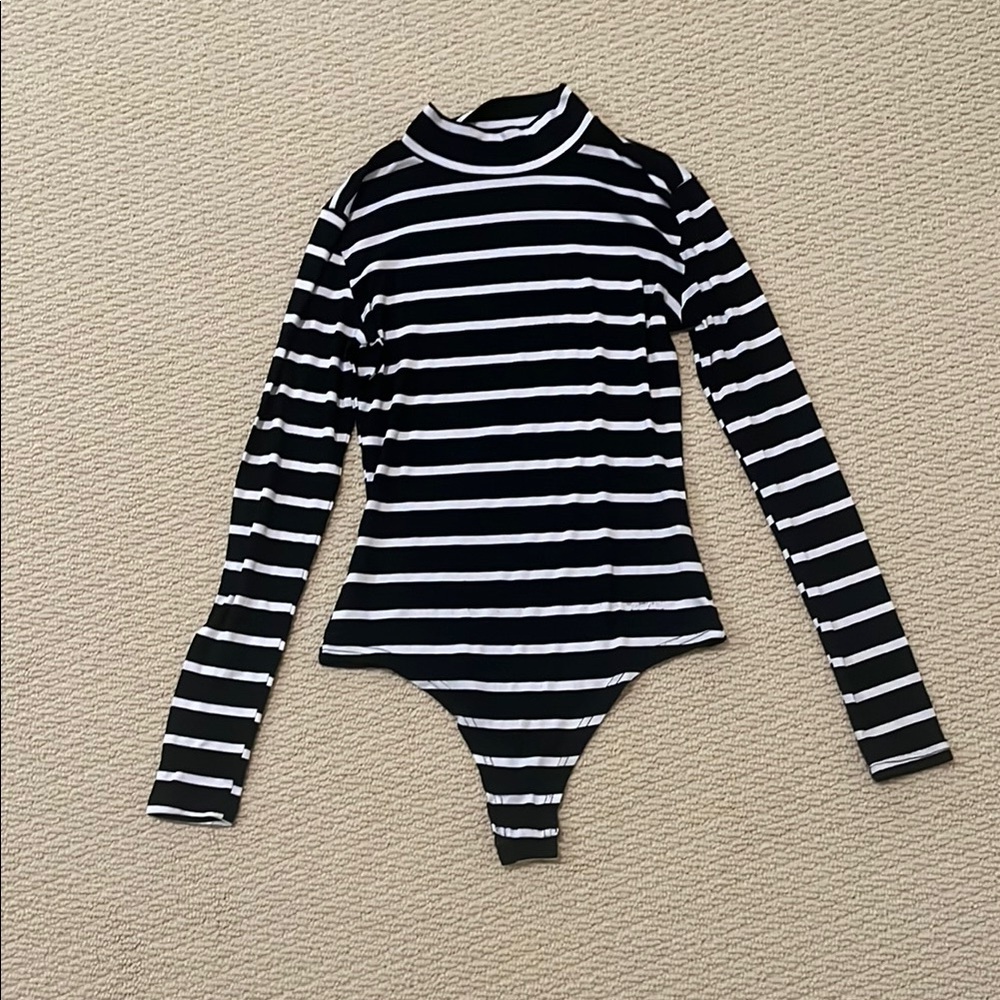 Ardene | Stripped Turtleneck Bodysuit